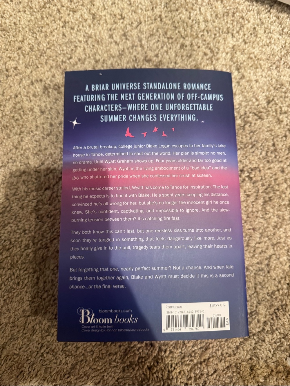 Elle Kennedy "Love Song" Paperback - Purple Sunset Cover - Picture 5 of 6
